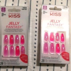 2 packs of kiss jelly Fantasy nails new
